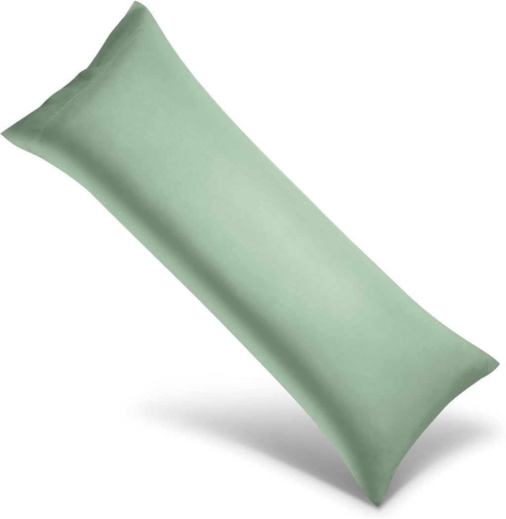 WishSmile Body Cooling Pillowcase Long Pillow Case Breathable Cool Silky Soft Rayon Derived from Bamboo Fabric, Hair and Skin Friendly, Jad…
