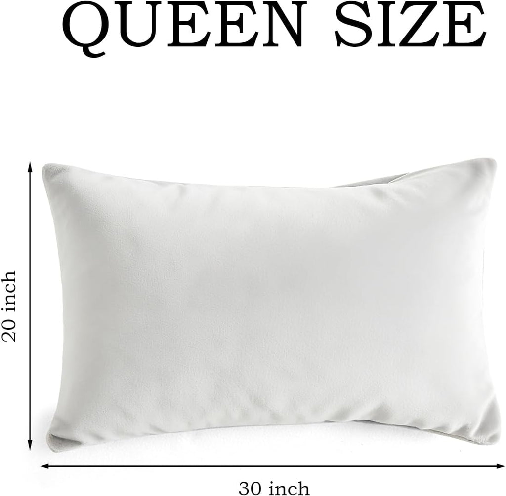 QJFabricCO Q&J Fabric Co. Queen Pillow Cases Set of 2, Brushed Microfiber Pillowcases, Soft, Wrinkle-Free, Fade-Resistant, Pillow Cases Envelope…