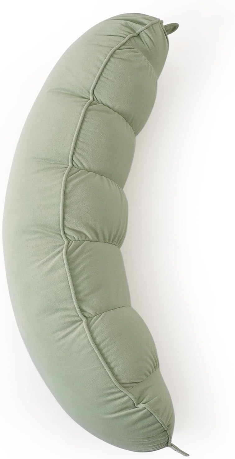 Peallow(Pat. Pend) – Long Round Body Pillow for Adults, Bolster Pillow for Sleeping, Soft and Supportive Pillow for Sleeping & Lumbar…