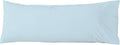 WhatsBedding Body Pillow Cover Cotton Fabric, Long Pillowcase Breathable & Skin-Friendly, Envelope Closure - Light Blue (20x54 inch) Cotton…