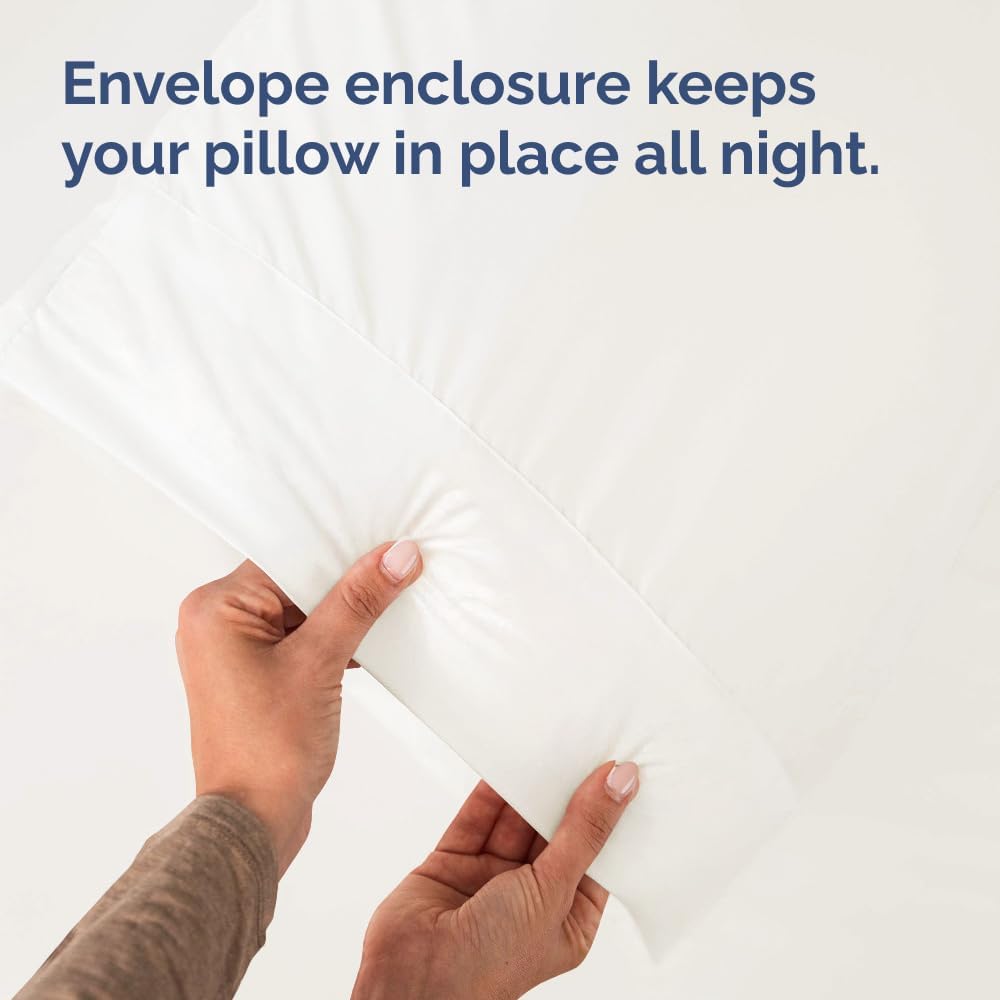 CGKUnlimited Queen Pillow Cases - 2 Pack - Super Soft Pillowcase Covers - Envelope Enclosure - Hotel Quality Pillow Protectors - Wrinkle Fr…
