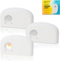 Dazzydot DAZZY DOT Rechargeable Motion Sensor Night Light, Mini Battery Night Light, Warm White Stair Lights Indoor, Ultra-Thin Magnetic Di…