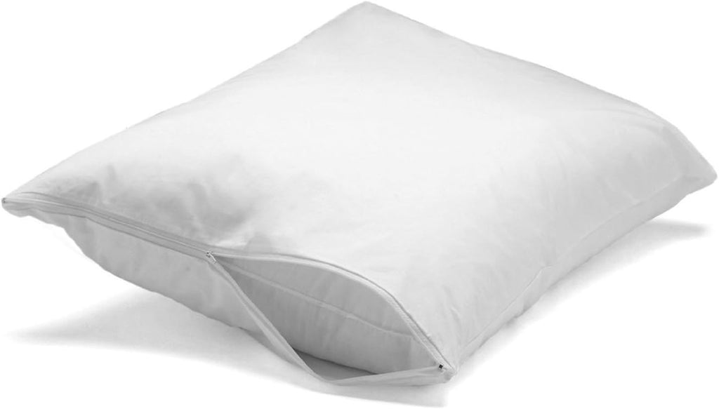 Pillowtex Feather/Down-Proof, 100% Cotton, Pillow Protector - Reduce Pokes with Hypoallergenic, Breathable, Machine Washable, Quiet, Soft C…