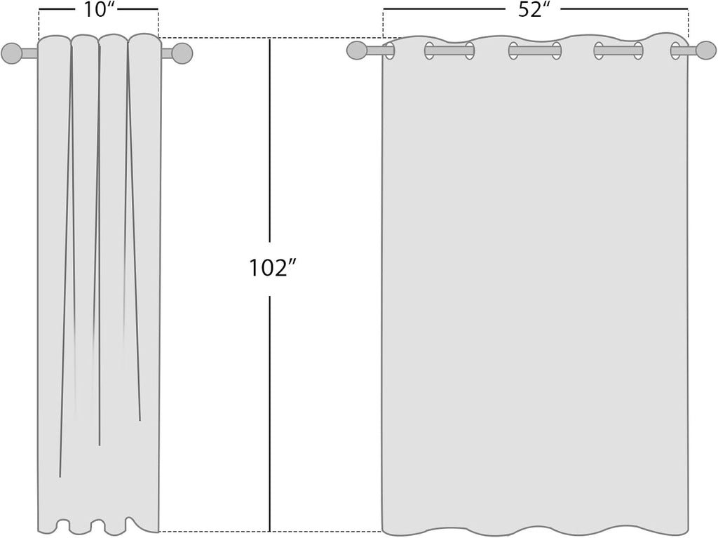 NICETOWN 100% Absolutely Blackout Linen Curtains with Thermal Insulated White Liner, Ivory, W52, 2 Pieces, Noise Reducing Textured Linen…