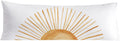 Boho Sun Sunset Sunrise 20x54 Body Pillow Cover, Boho Sunshine Nursery Decor, Minimalist Watercolor Horizontal Sun Sunshine Decorative…