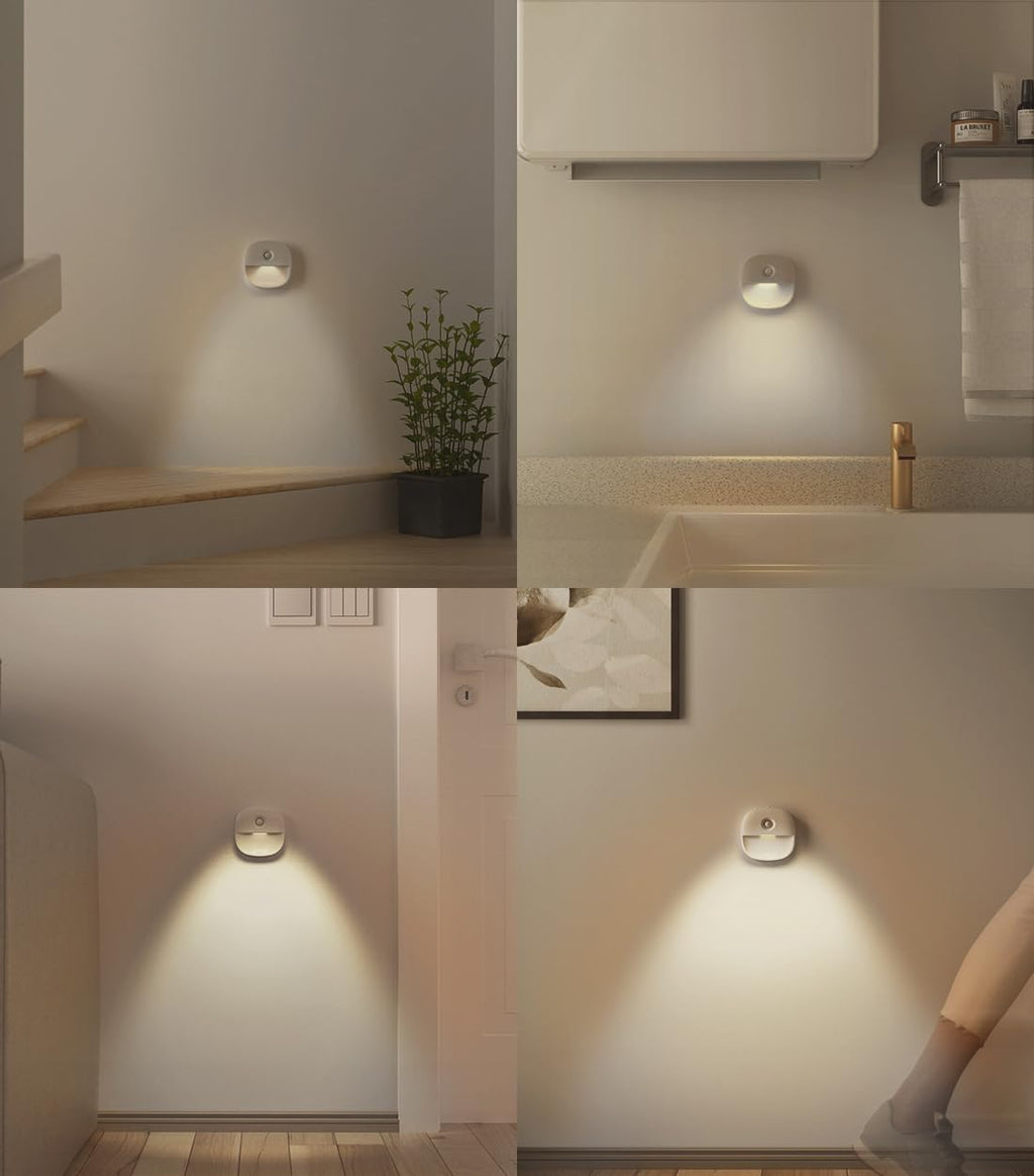 Lyridz Rechargeable Night Light, Motion Sensor Battery Nightlights, Mini Stick-on LED Closet Light, 1-20LM Dimmable Brightness for…