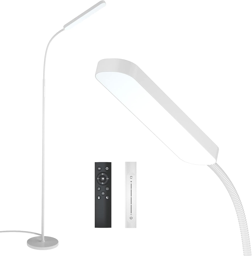 Wio-Mio Floor Lamps, 15w/1000lm Bright LED Floor Lamp with Stepless Adjustable 3000K-6000K Colors and Dimmer, Remote and Touch Control…