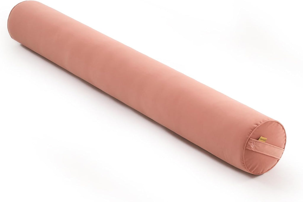 Body Pillow for Adults, Long Round Pillow, Big Cylindrical Pillow, Large Full Bolster Pillows for Side Sleepers (Blush Pink, 59"*7.87")