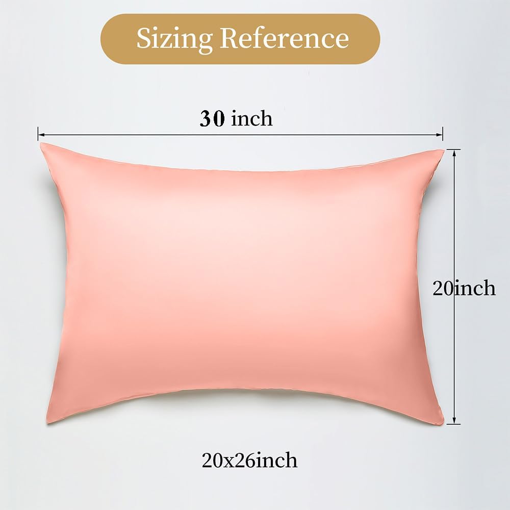 Mulberry Silk Pillowcase for Hair and Skin with Hidden Zipper, Soft Breathable Smooth Both Sided Natural Silk Pillowcase Beauty Sleep Silk…