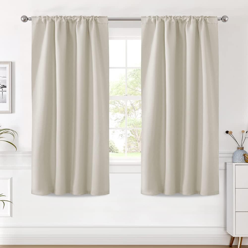H.VERSAILTEX Light Reducing Curtains Thermal Insulated Window Treatment Panels Room Darkening Privacy Assured Drapes for Living…