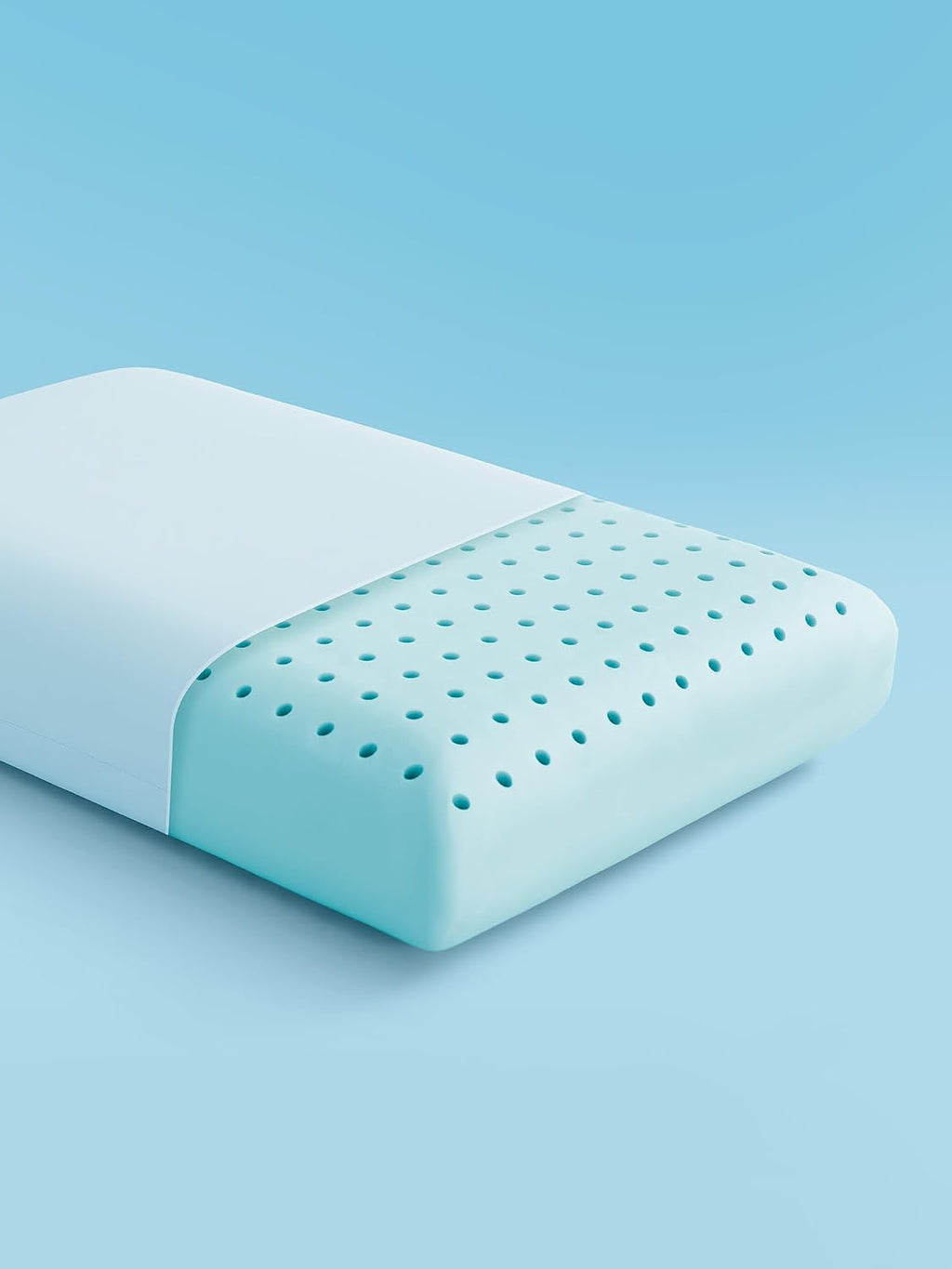 Sleepzonelife SLEEP ZONE Cooling Memory Foam Pillow - Odorless, Breathable, Skin-Friendly with Superior Support for Back, Stomach or Side S…