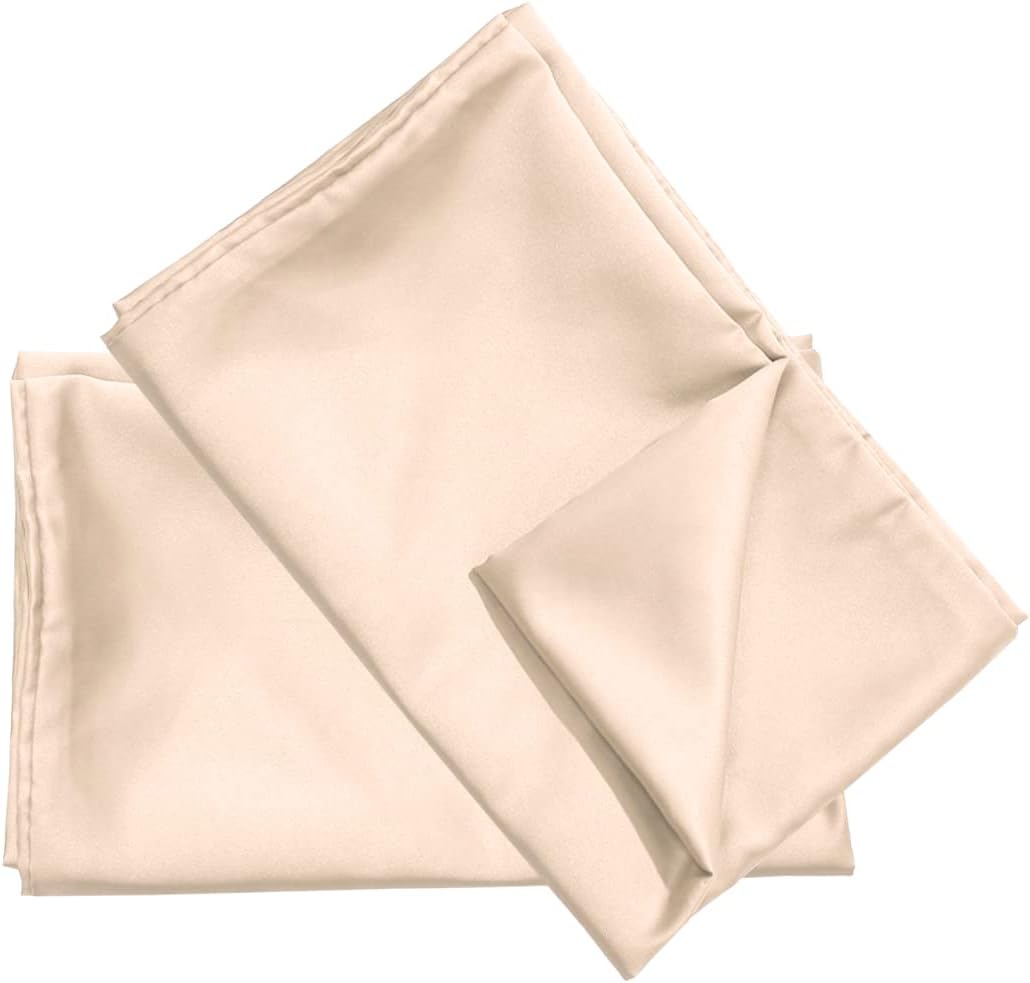 uxcell 2 Pack Silk Satin Pillowcase for Hair and Skin, Cool, Silky, Soft Breathable Pillow Cases Travel Size 14x20 Inch Sateen Pillowcase L…