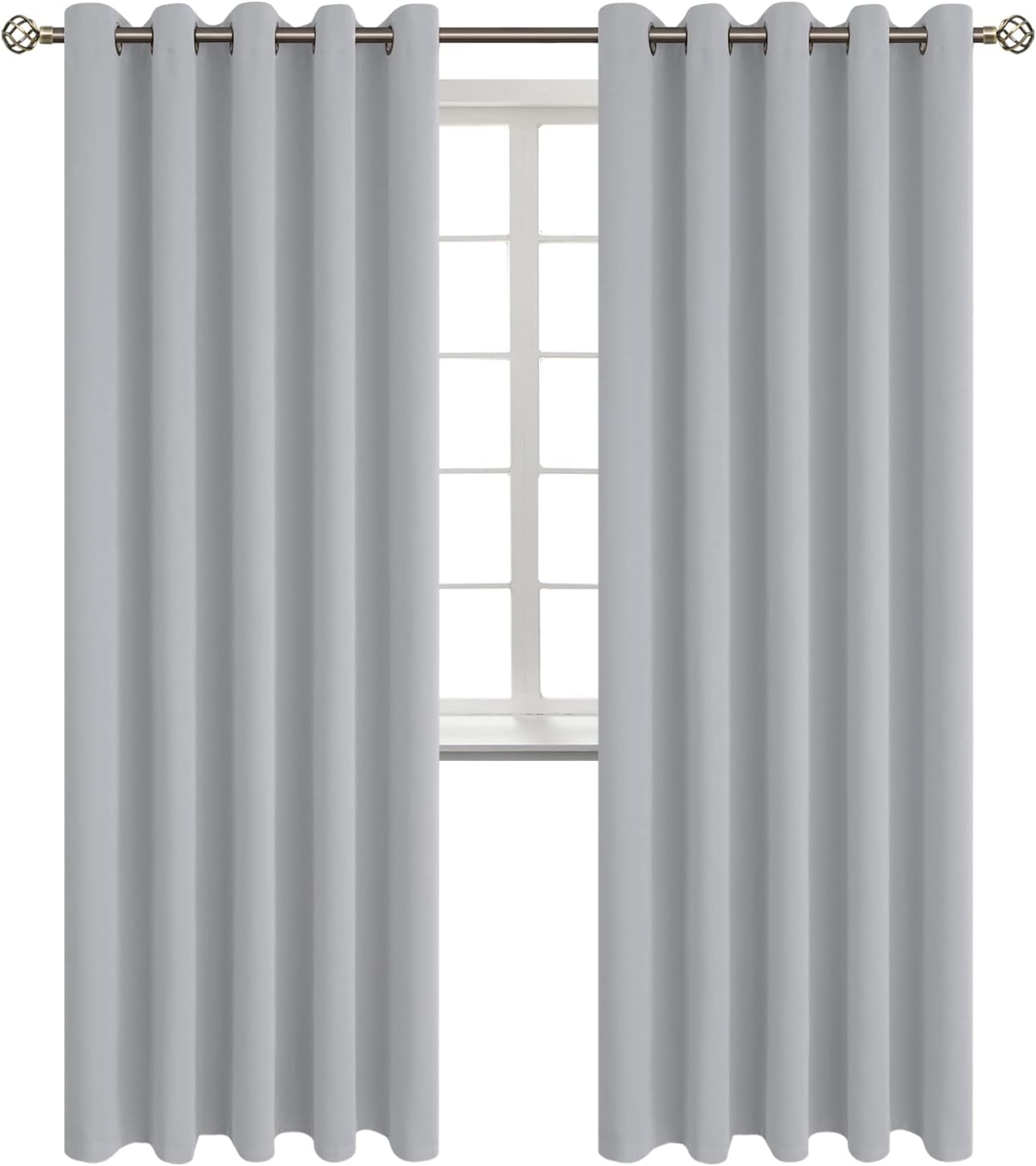 BGment Room Darkening Curtains 84 Inches Long - Grommet Thermal Insulated Drapes Window Treatment Curtains for Bedroom, 2 Panels, 70 x 84 I…