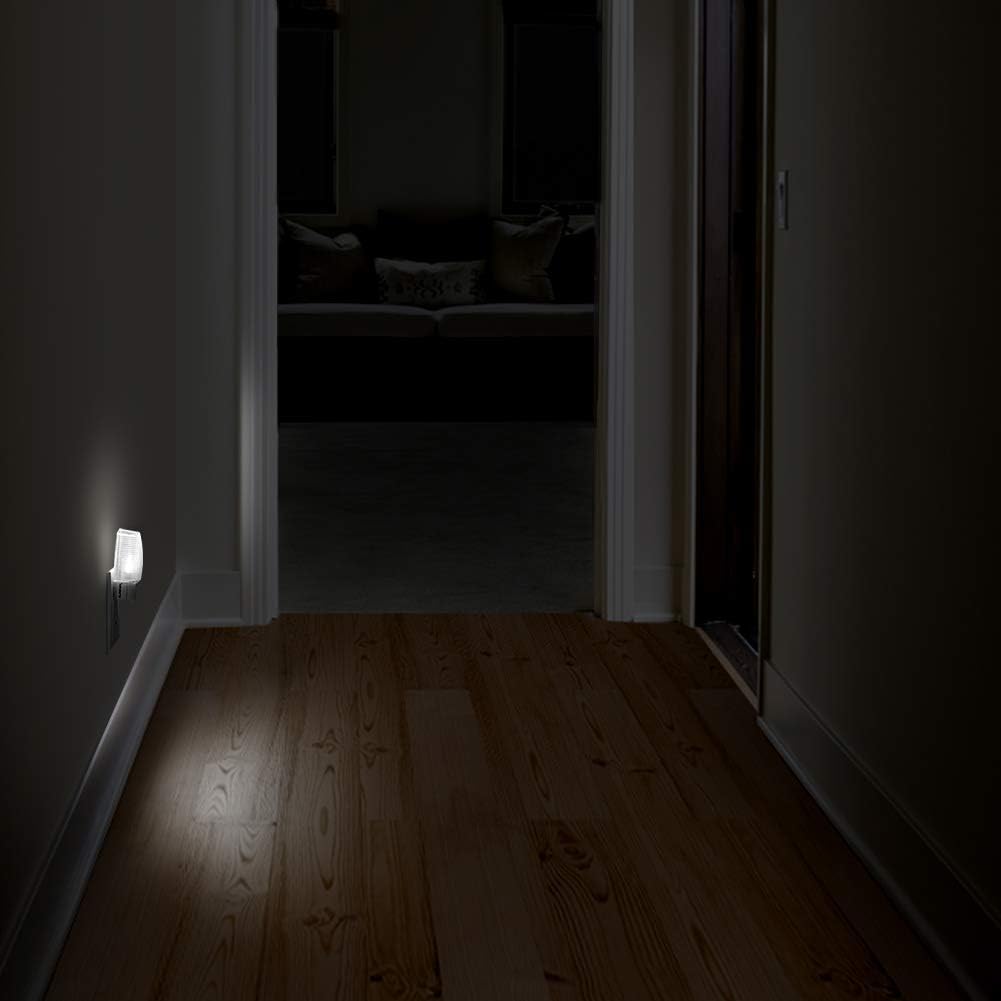 Emotionlite Plug in Night Light, Neutral White LED Nightlight, Dusk to Dawn Sensor, Kids, Nursery, Bedroom, Bathroom, Hallway, Stairs…
