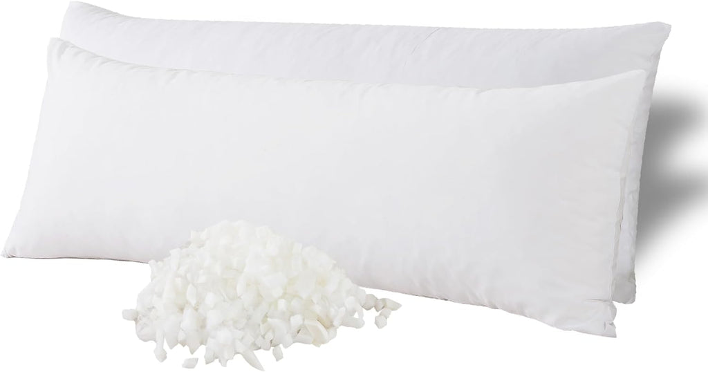 WhatsBedding Memory Foam Body Pillow with Breathable Zippered Cotton Cover, Full Body Pillow for Adults, Long Pillow for Sleeping, Firm Pil…