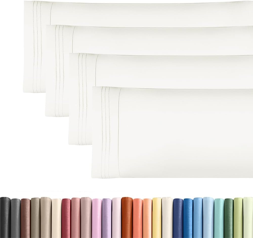 Body Pillowcases Set of 4-20x54 Long Body Pillow Case - Soft Body Pillow Cover for Sleeping & Side Sleepers - Comfy, Breathable & Fade…