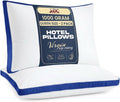 LuxDecorCollection Bed Pillows Queen Size Set of 2 - Cooling Hotel Quality Gusseted Pillow, LUX Décor Down Alternative Hypoallergenic Micro…
