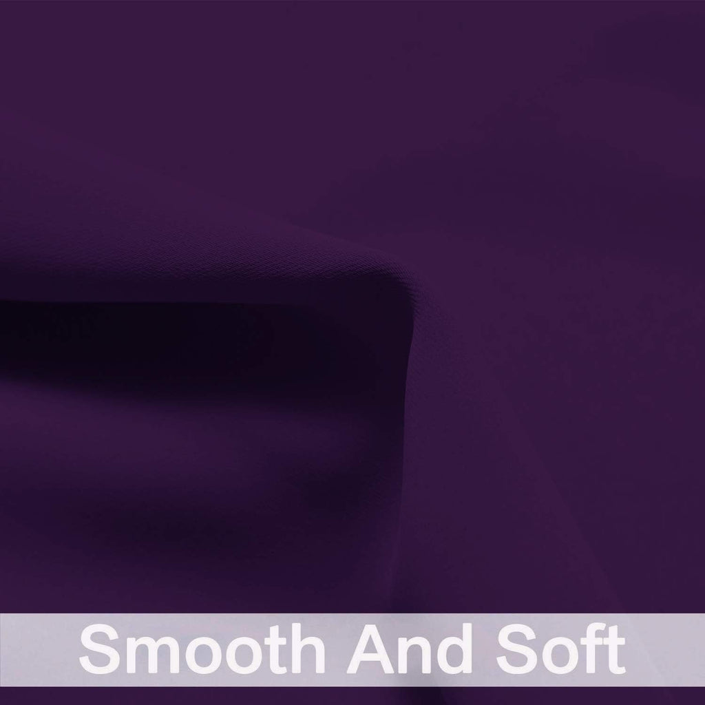 Yakamok Blackout Curtains for Bedroom, Thermal Insulated Blackout Grommet Top Drapes for Living Room, Purple,38x84 Inch, 2 Panels