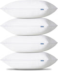 CozyLux Pillows Queen Size Set of 4, Cooling Hotel Quality Bed Pillows with Soft Down Alternative Fill for Side Back and Stomach Sleepers -…