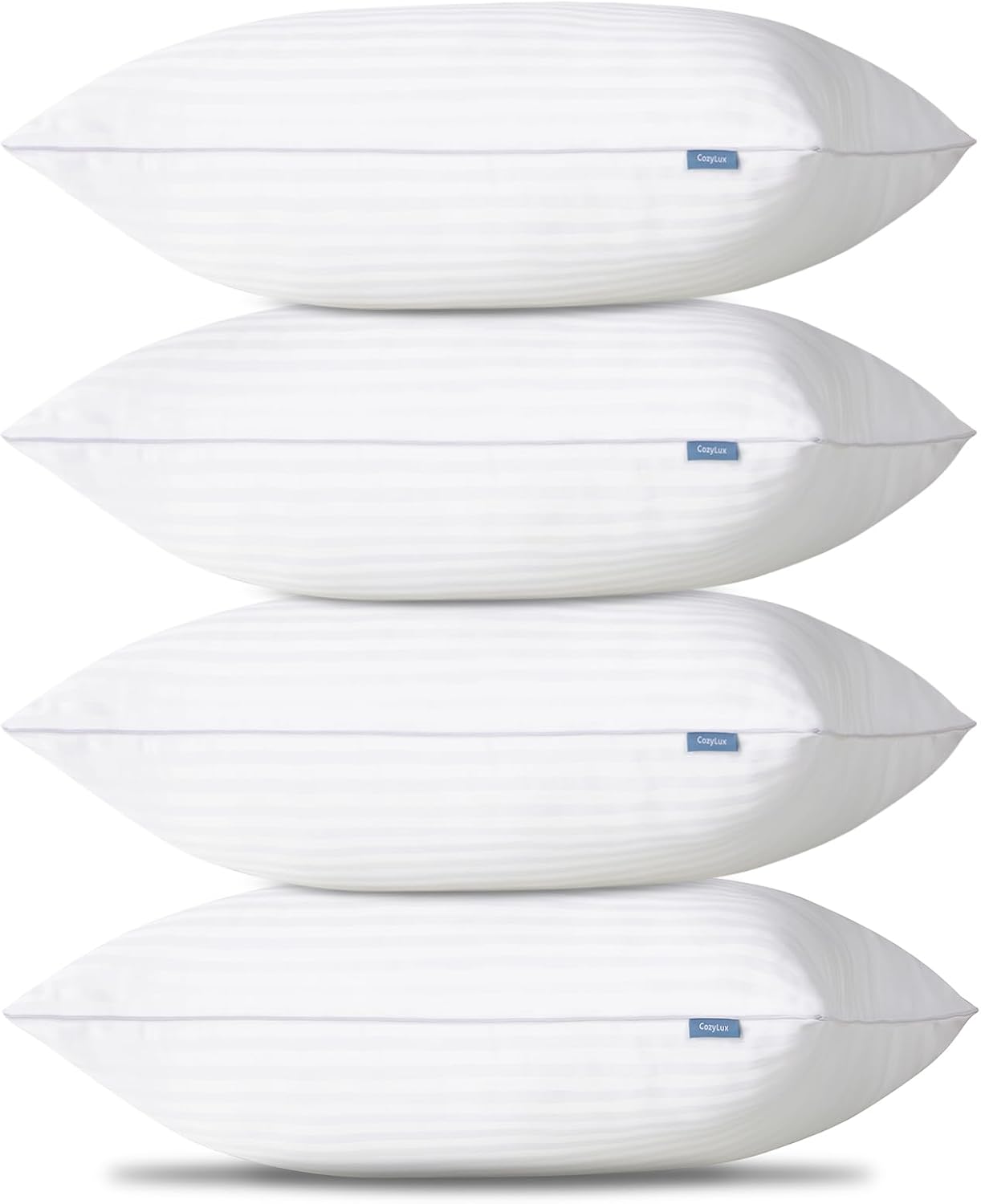 CozyLux Pillows Queen Size Set of 4, Cooling Hotel Quality Bed Pillows with Soft Down Alternative Fill for Side Back and Stomach Sleepers -…