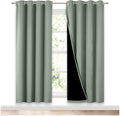 Nicetown 100% Blackout Window Curtain Panels, Full Light Blocking Drapes with Black Liner for Nursery, 72-inch Drop Thermal Insulated Drape…