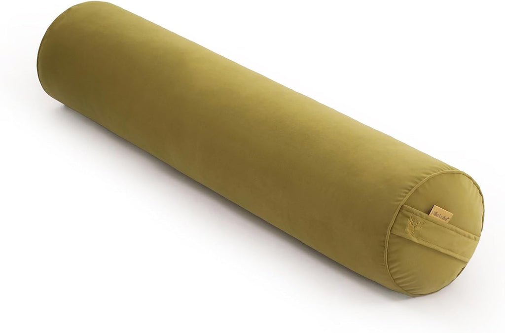 Body Pillow for Adults, Long Round Pillow, Big Cylindrical Pillow, Large Full Bolster Pillows for Side Sleepers (Golden Yellow, 39.37"*7.87")