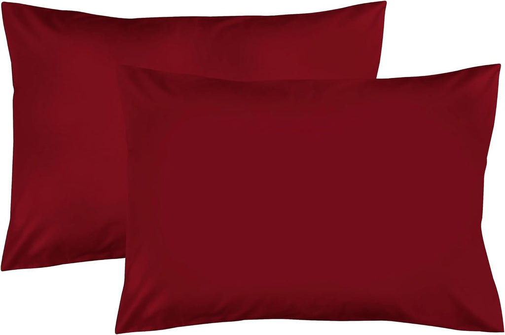 FEATHER & STITCH NEW YORK 100% Cotton 2 Piece King Pillow Cases, 300TC Ultra-Soft Pillowcases with Envelope Closure, Wrinkle- Fade- Stain…