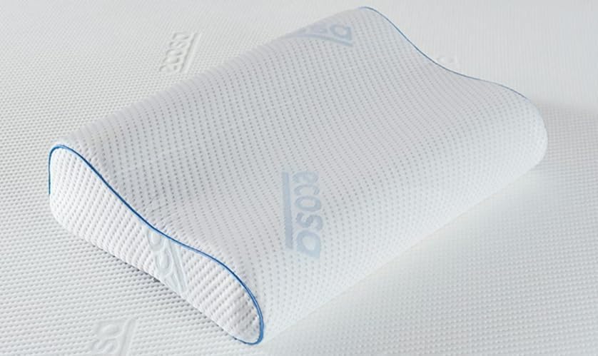 Ecosa ® Cooling Gel Memory Foam Pillow | Cool-to-Touch Fabric | Contoured Design | Adjustable Height | 4 Times Cooler Than Cotton | 100 Nig…
