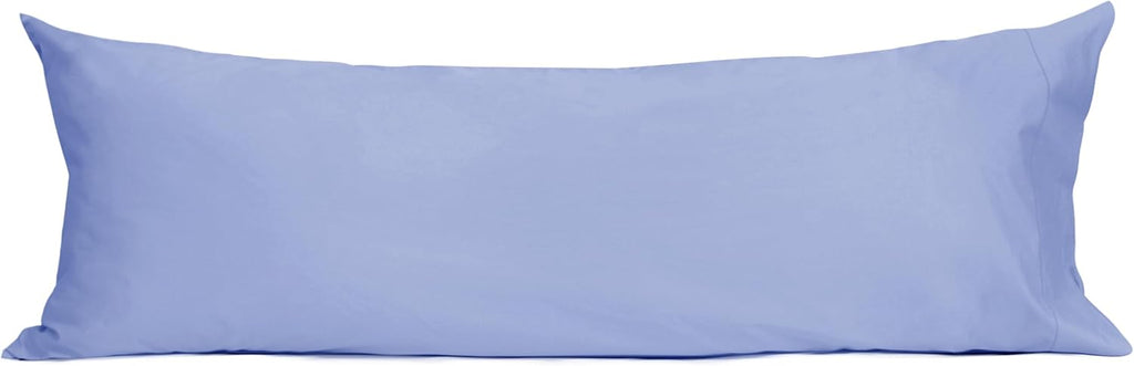 Sunflower Body Pillowcase 100% Cotton Long Pillow Cover/Case Envelope Closure 1 Pack, 20×54 inches Purplish Blue, Soft and Breathable