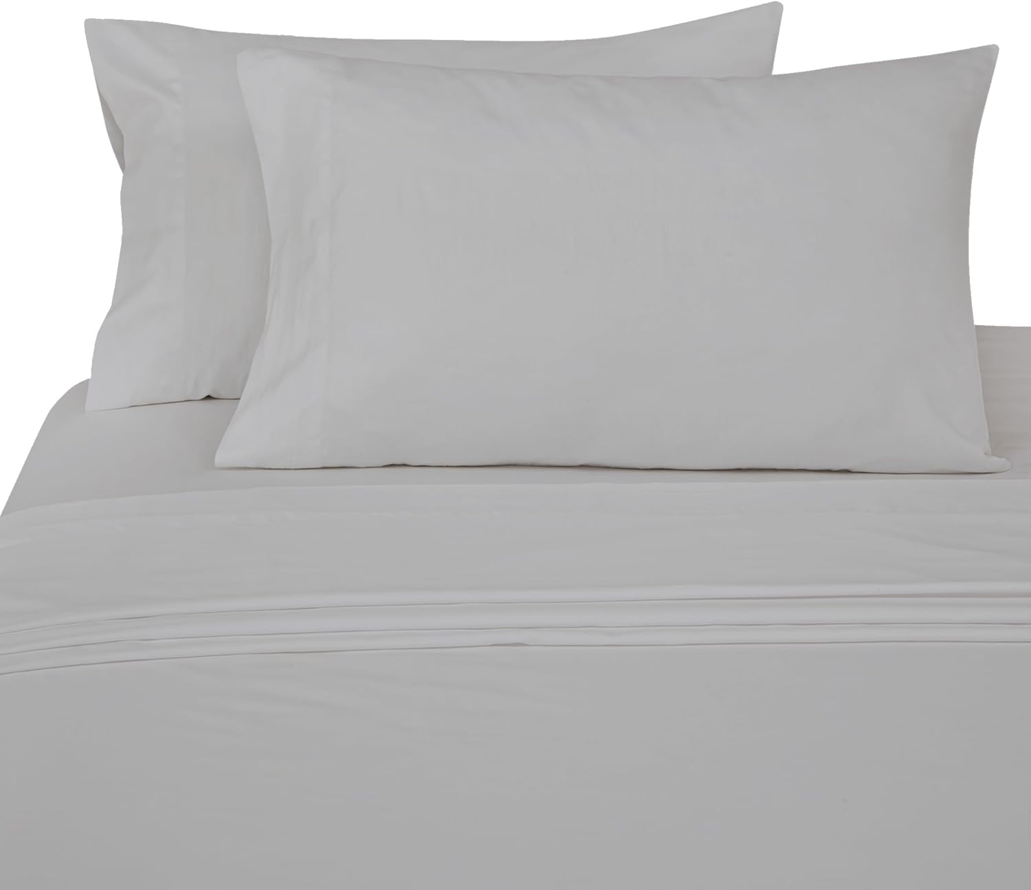 Royalelinens ROYALE LINENS 300 Thread Count Cotton Sateen Sheet Set - 4 Piece Queen Bed Sheets - 1 Fitted, 1 Flat & 2 Pillow Cases - Soft C…