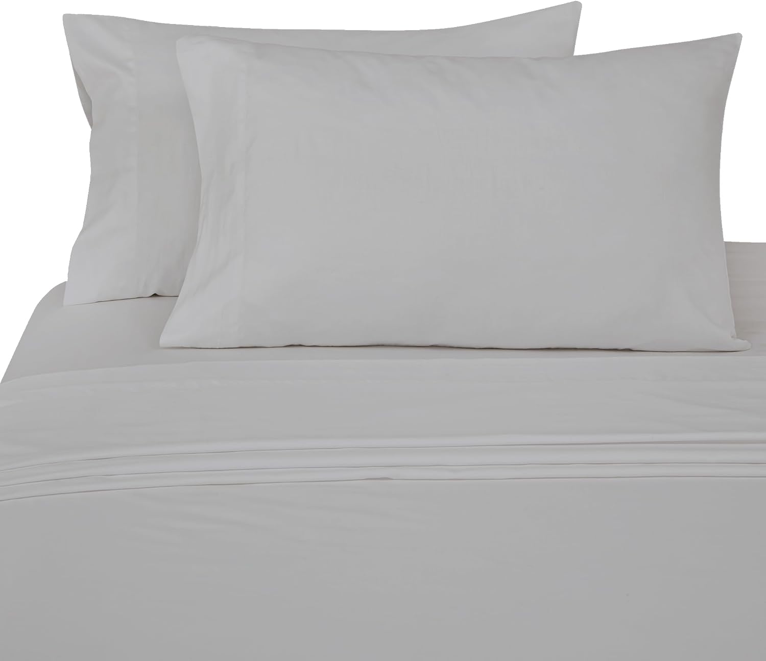Royalelinens ROYALE LINENS 300 Thread Count Cotton Sateen Sheet Set - 4 Piece Twin Bed Sheets - 1 Fitted, 1 Flat & 2 Pillow Cases - Soft Co…
