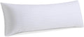 Oubonun Striped Body Pillow, Breathable Cooling Cotton Cover, Soft and Fluffy 3D Down Alternative Microfiber Filled, Long Bed Pillow for Si…