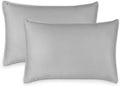King Pillowcases by Pure Bamboo, Genuine 100% Organic Viscose Derived from Bamboo, Luxuriously Soft & Cooling, Double Stitching, Envelope…