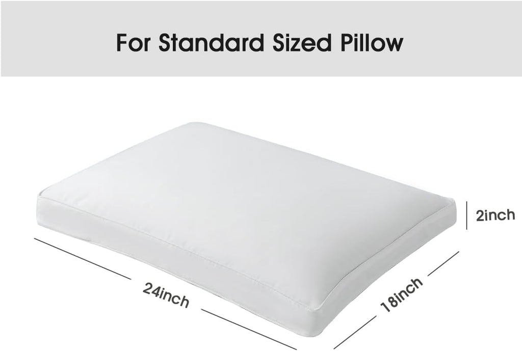 STONECREST Gusseted Pillow Protector - 1 PC, Zipper Premium Pillow Encasement Covers(600tc Sateen, Standard)