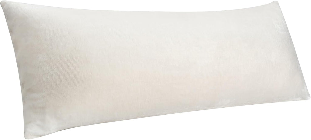 Bedelite Body Pillow Cover with Zipper Closure, Super Soft and Cozy Fuzzy Fleece Pillowcase 20 x 54 Inches, Luxury Fluffy Plush Long Body P…