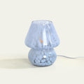 ONEWISH Mushroom Lamp Small Bedside Table Lamp-Nightstand Nightlight Dimmable Stepless, Translucent Glass Desk Lamp for Bedroom Dorm…