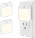 Plug-in Night Light with Motion Sensor, Dusk-to-Dawn Light Sensor, Stepless Dimming LED Night Lights for Bedroom, Hallway, Bathroom, Kids…
