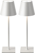 KDG 2 Pack Cordless Table Lamp, Portable LED Desk Lamp, 5000mAh Battery Operated, 3 Color Stepless Dimming Up, for…