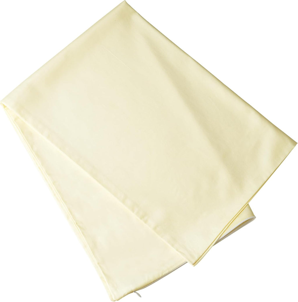 BestSeason Cotton Pillow Protectors/Cases Queen Size with Zipper 2 Pack Ivory Color, Cooling & Breathable Bed Pillow Protectors Set of 2 Pil…