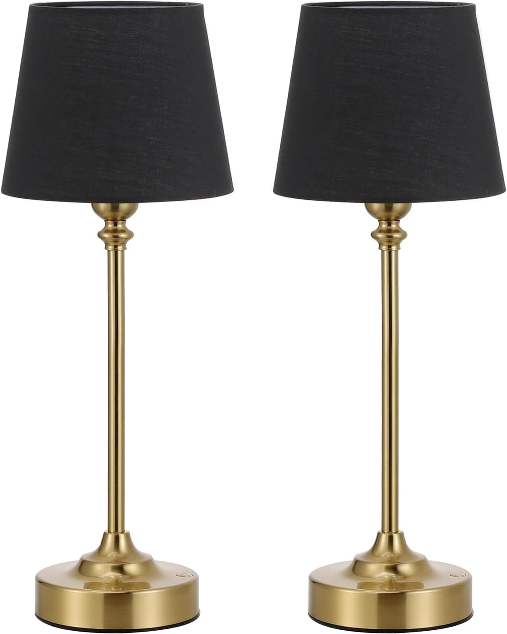 Kakanuo Cordless Table Lamps Rechargeable Set - 2 Pack Brass 4000mAH Battery Operated Lamps for Decor, 3000K Stepless Dimming Touch…