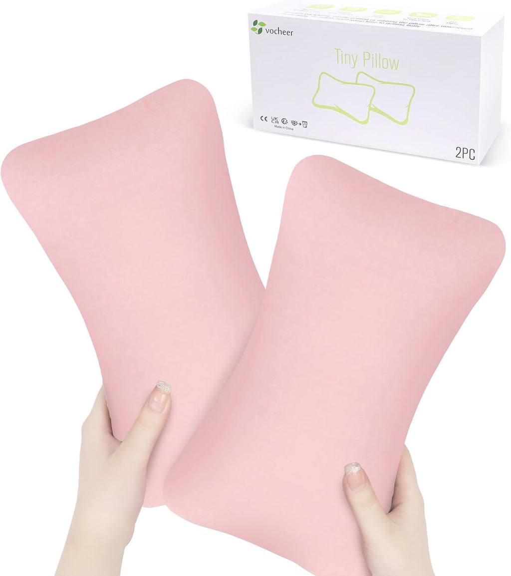 vocheer Small Pillows for Sleeping, 11"x7" Mini Pillow for Travel, Tiny Pillow for Neck, Lumbar, Knee, Wrist, Pets, Cotton Small Back Pillo…