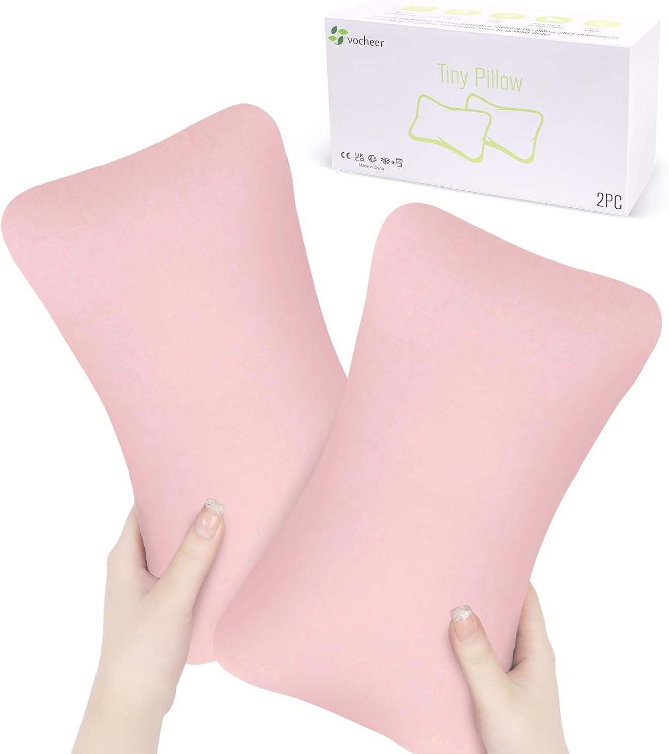 vocheer Small Pillows for Sleeping, 11"x7" Mini Pillow for Travel, Tiny Pillow for Neck, Lumbar, Knee, Wrist, Pets, Cotton Small Back Pillo…