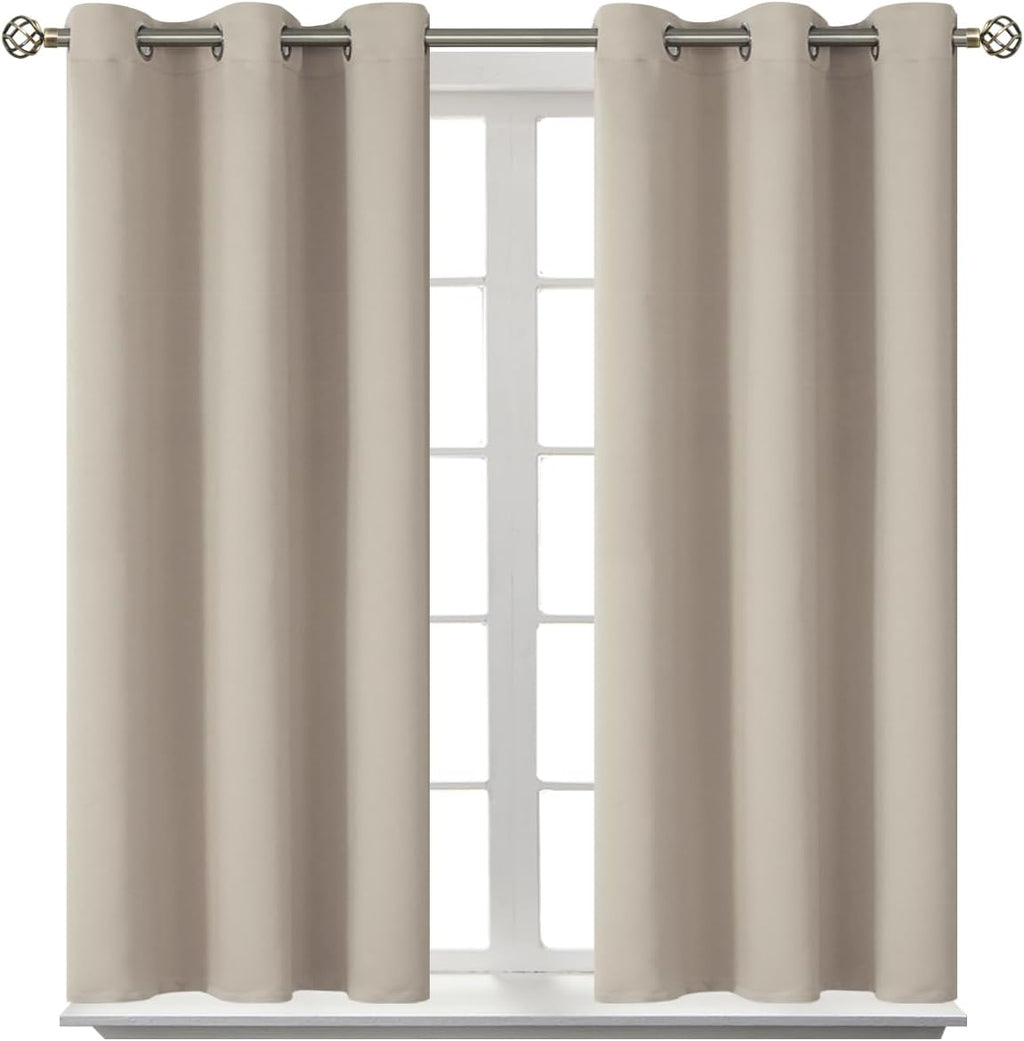 BGment Room Darkening Curtains 54 Inches Long - Grommet Thermal Insulated Drapes Window Treatment Curtains for Bedroom, 2 Panels, 38 x 54 I…