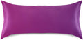 Purple Gradient Color Pillow Covers Silk Pillowcase for Hair and Skin with Envelope Closure Satin Pillowcase King Size Pillow Case for…