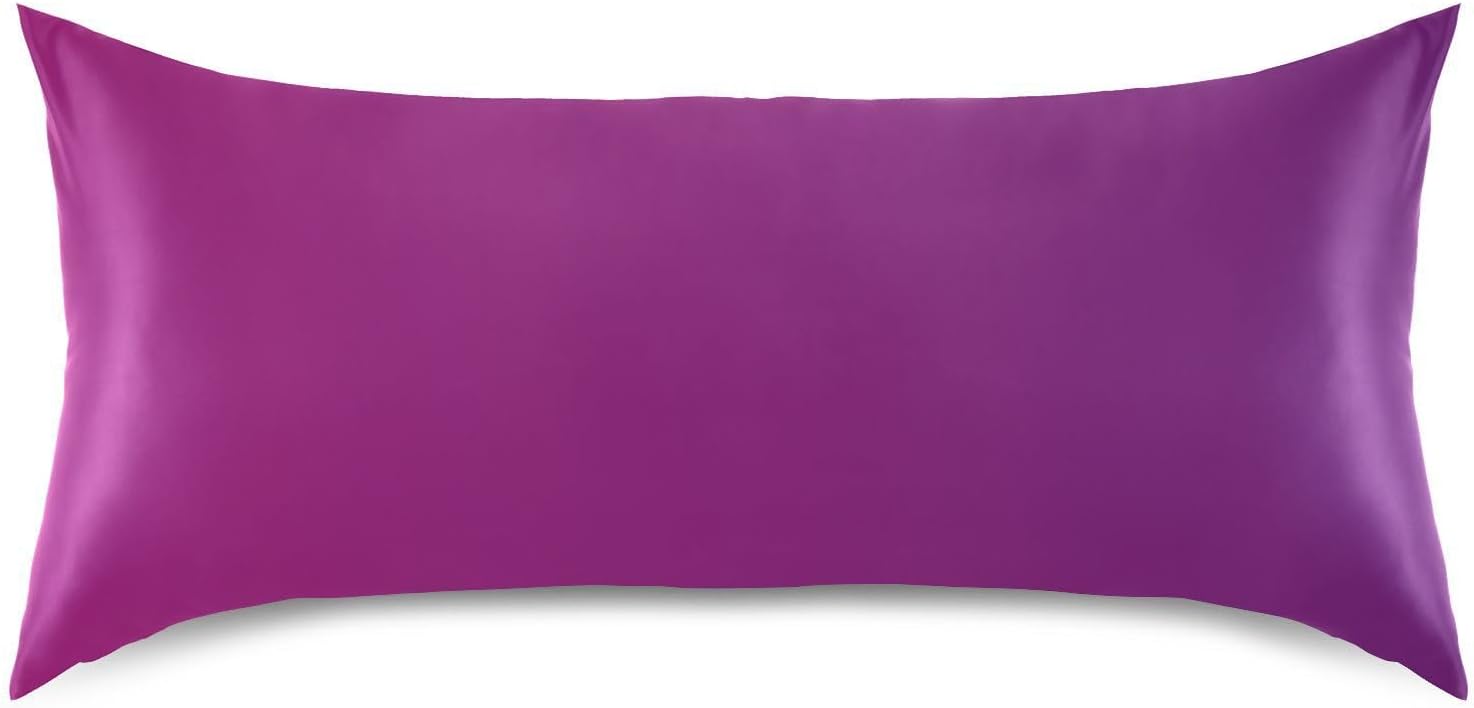 Purple Gradient Color Pillow Covers Silk Pillowcase for Hair and Skin with Envelope Closure Satin Pillowcase King Size Pillow Case for…