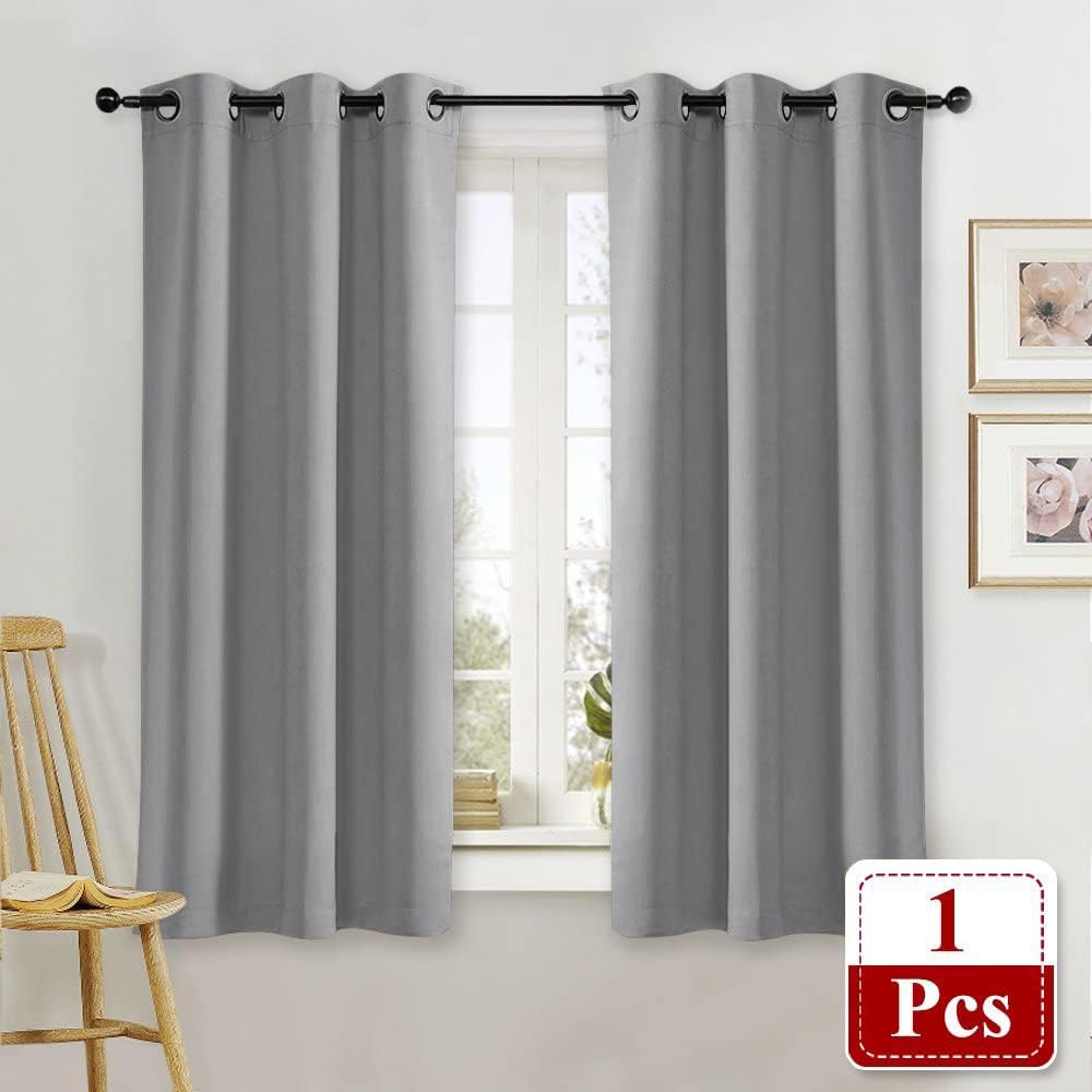 NICETOWN Blackout Curtain Blind for Bedroom Thermal Insulated Grommet Blackout Room Darkening Drape/Drapery (Single Panel, W42 x L63…
