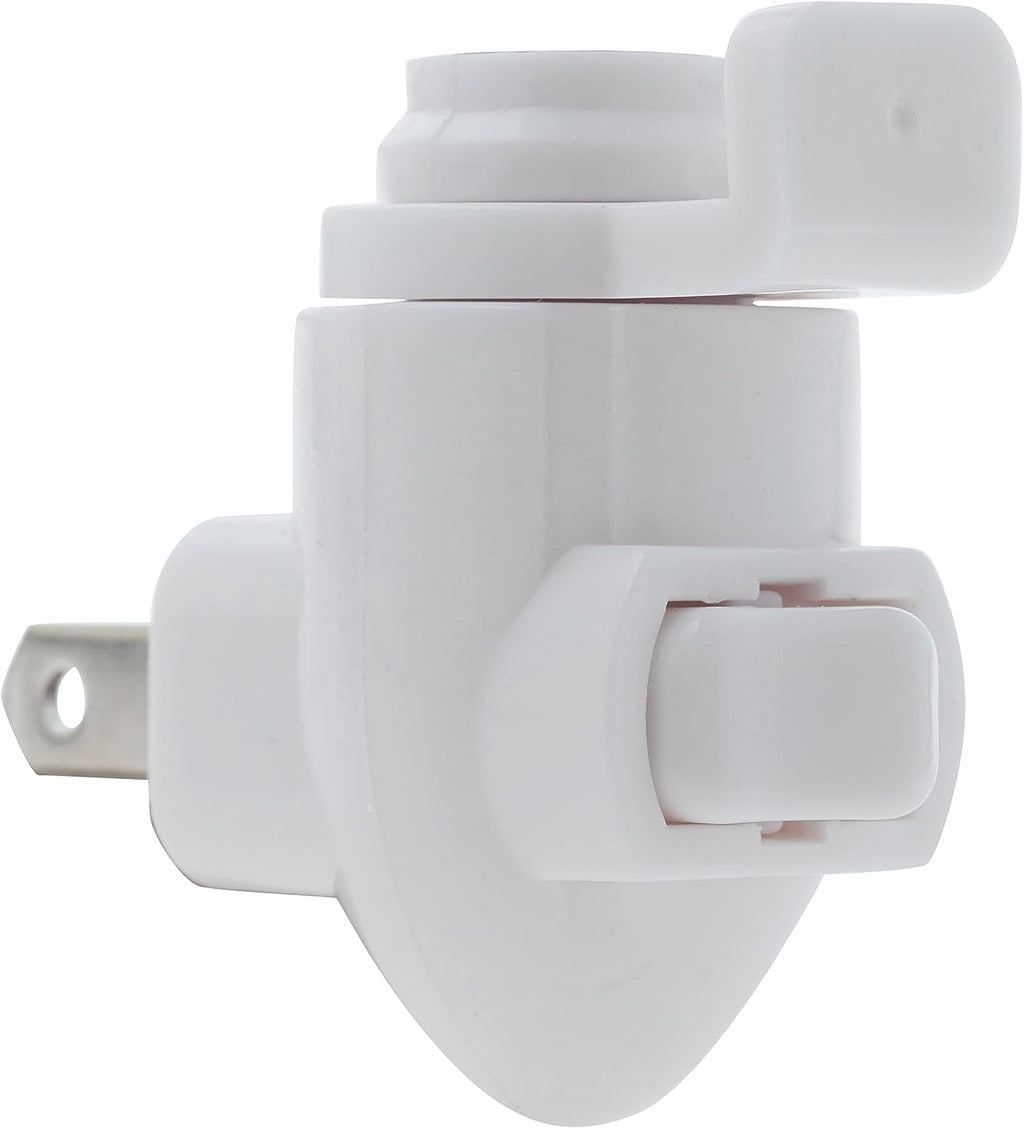Creative Hobbies Plug In Night Light Module, White Plastic, Great for Making Your Own Decorative Night Lights, Pack of 10
