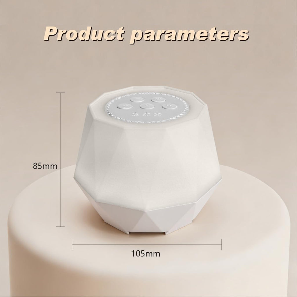 Colorful Noise Sound Machine with 7-Color, 3 Dynamic Mode Night Lights, 10 Soothing Sounds and Sleep White Noise Machine, 3 timers…