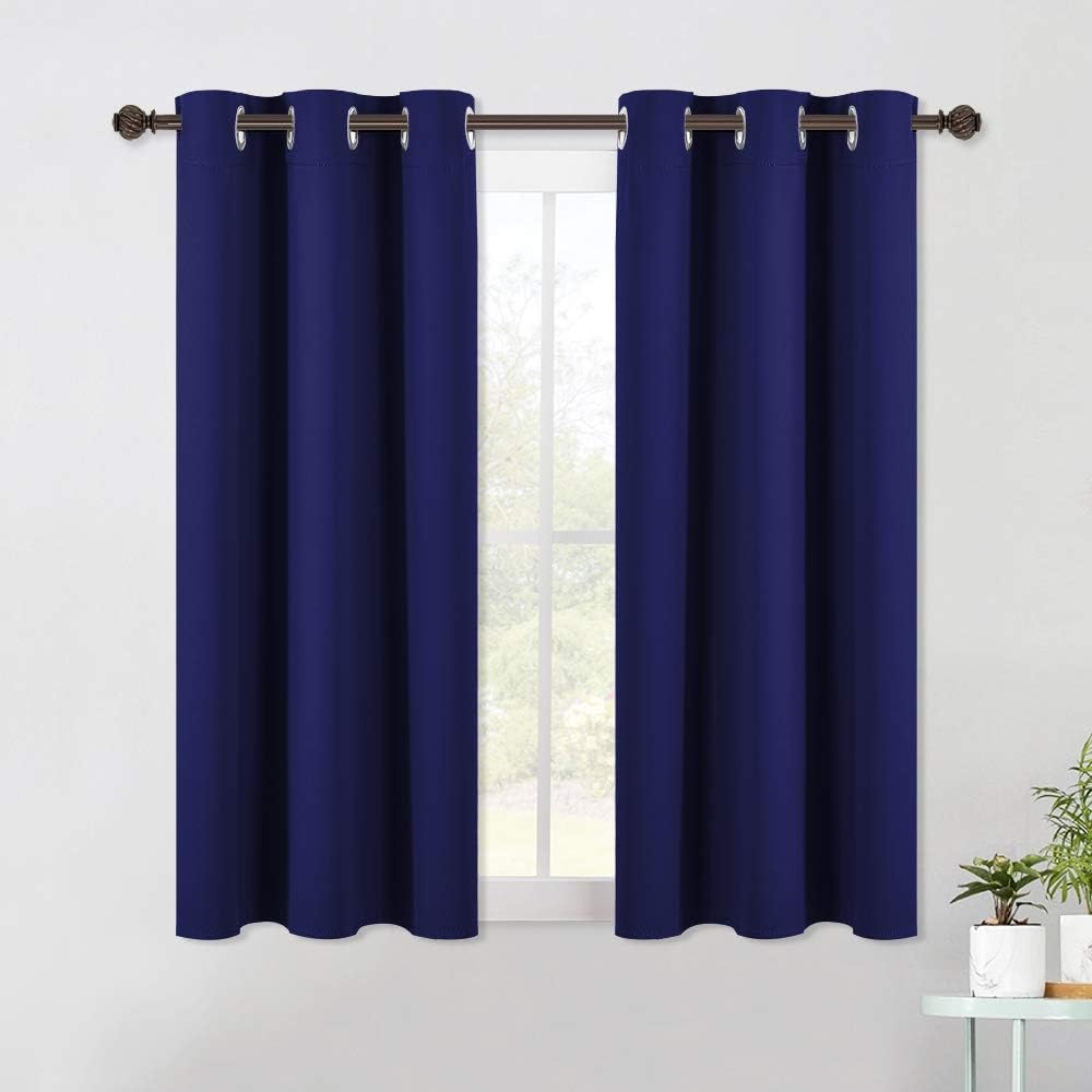 NICETOWN Living Room Blackout Curtain Panels, Window Treatment Energy Saving Thermal Insulated Solid Grommet Blackout Drapes/Draperies (1…