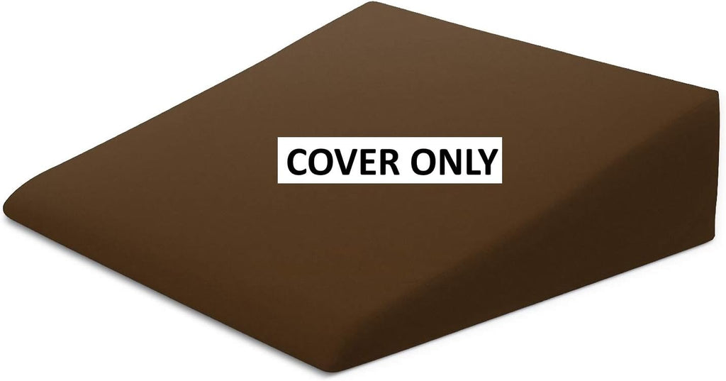 XtremeComforts Xtreme Comforts Wedge Pillow Cover - Allergy-Friendly & Easy to Clean Cover - Fits Our (27" x 25" x 7") Wedge Pillow – Brown…